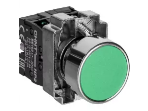Кнопка управления NP2-BA35 без подсветки зеленая 1Н3+1НО IP40 (CHINT) 573763