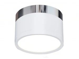 DLR029 10W 4200K /Светильник светодиодный стационарный белый матовый/хром