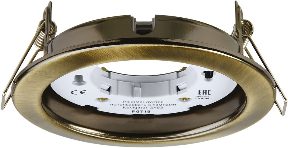 Светильник NGX-R1-007-GX53 Черненая бронза 71 283 Navigator