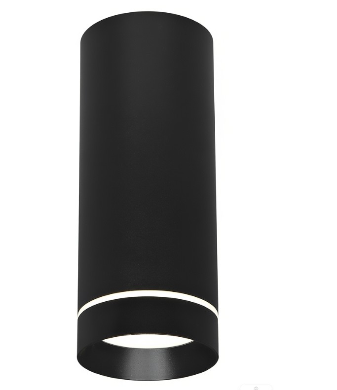 Светильник светодиодный стационарный черный матовый /DLR022 12W 4200K/