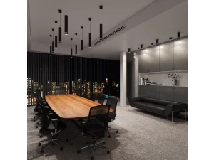 DLR022 12W 4200K /Светильник светодиодный стационарный черный матовый