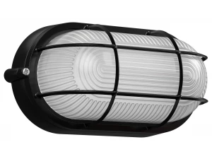 Светильник НПБ 1402 черный/овал с реш. 60Вт (ИЭК)