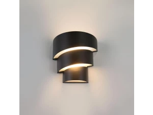 1535 TECHNO LED / Светильник садово-парковый со светодиодами HELIX черный