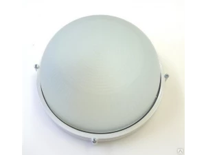 Светильник 1301 Банник НПП 03-60-013 IP65 круг мал. корпус белый ГИ 03252