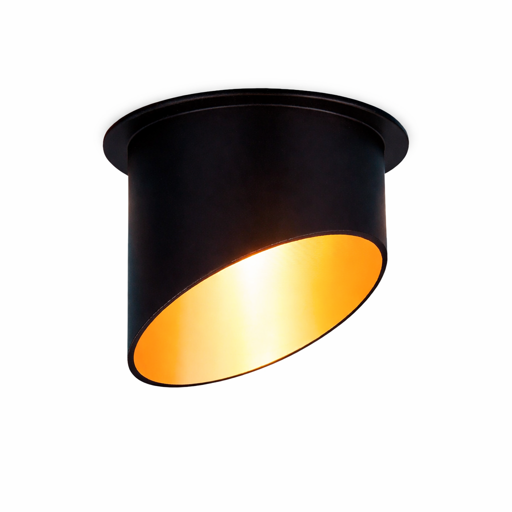 Светильник встраиваемый BK/GD черный/золото /7005 MR16/