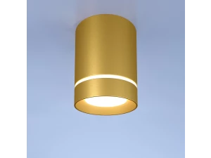 DLR021 9W 4200K /Светильник светодиодный стационарный золото матовый