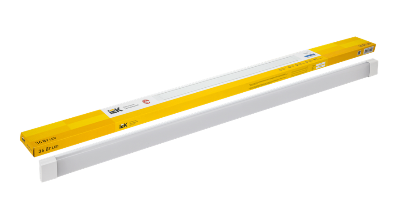 Светильник LED ДБО 4004 36Вт 6500К IP20 1200мм опал ИЭК