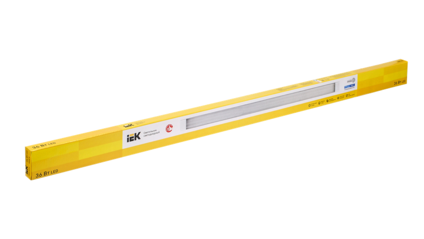 Светильник LED ДБО 4014 36Вт 6500К IP20 1200мм призма  ИЭК