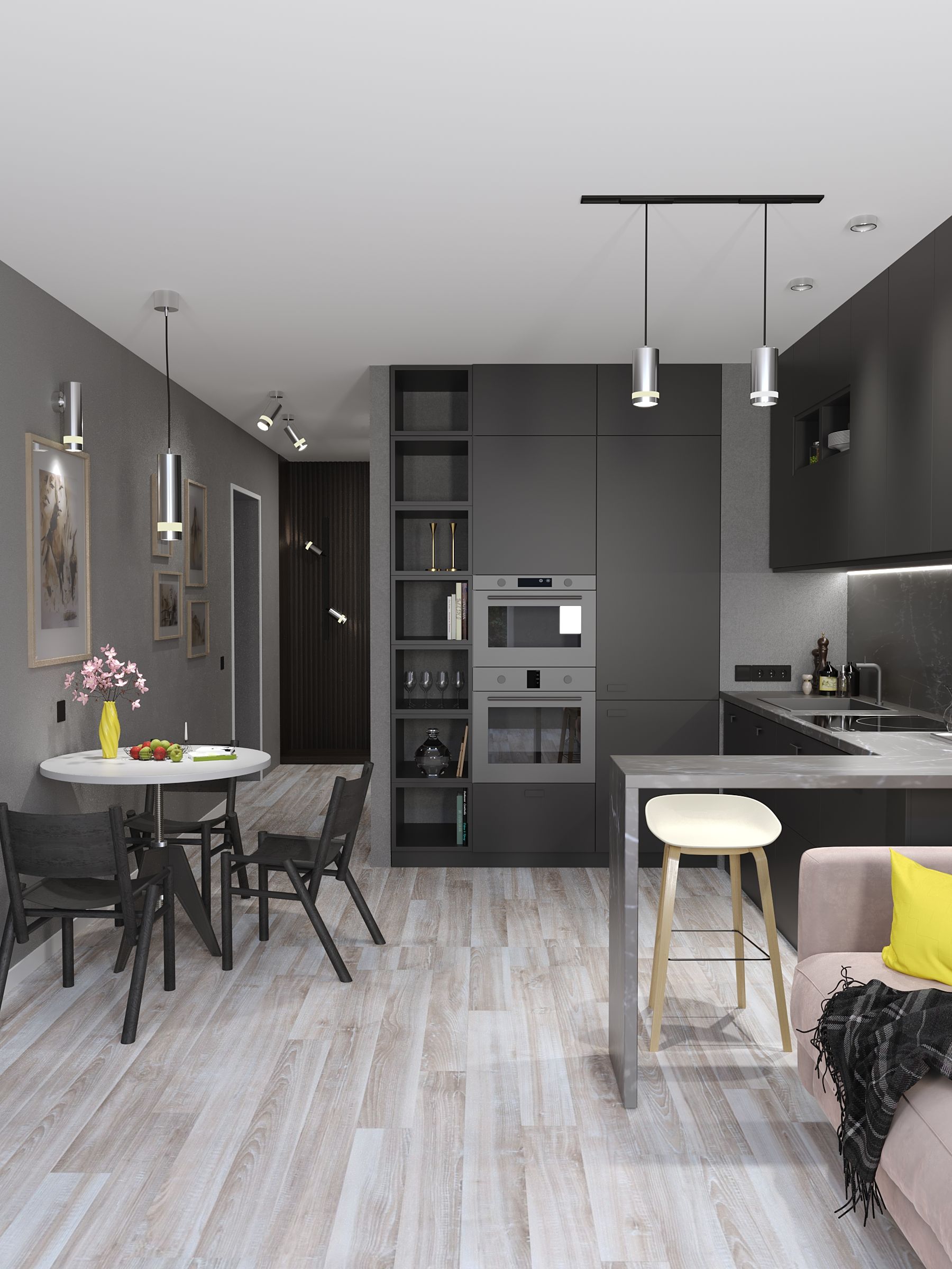 Светильник накладной под лампу GX53 хром ИЭК