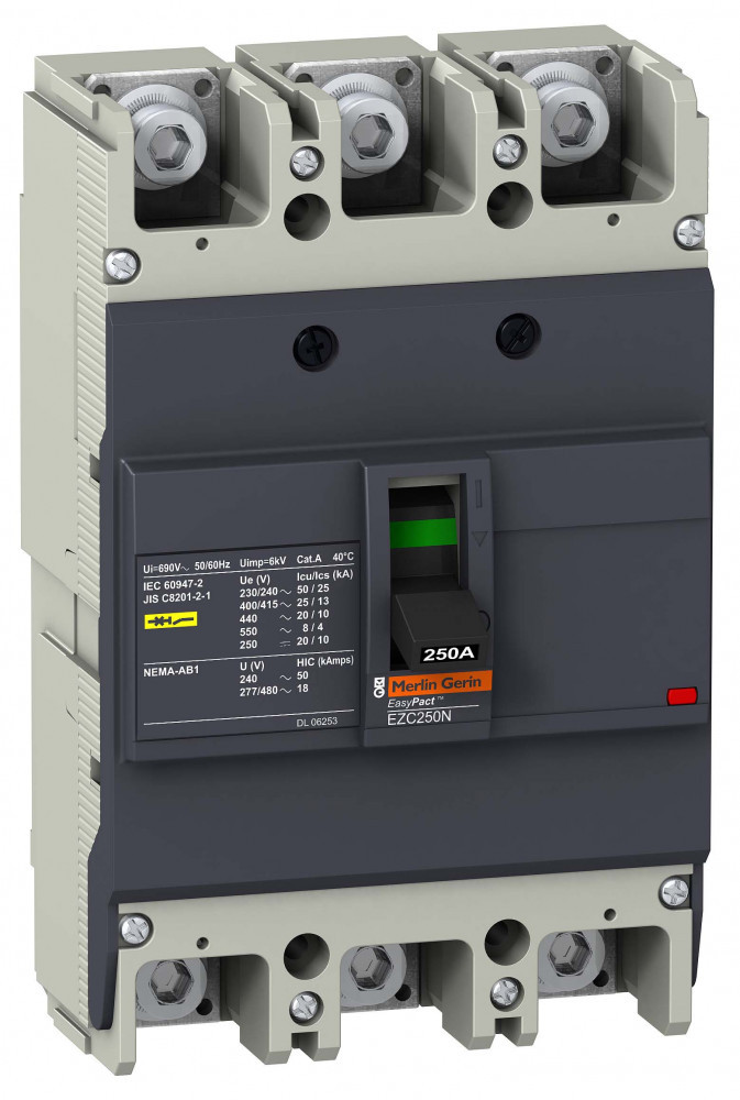 Автоматический выключатель EZC250N 25kA/400V 3P 100A /EZC250N3100/