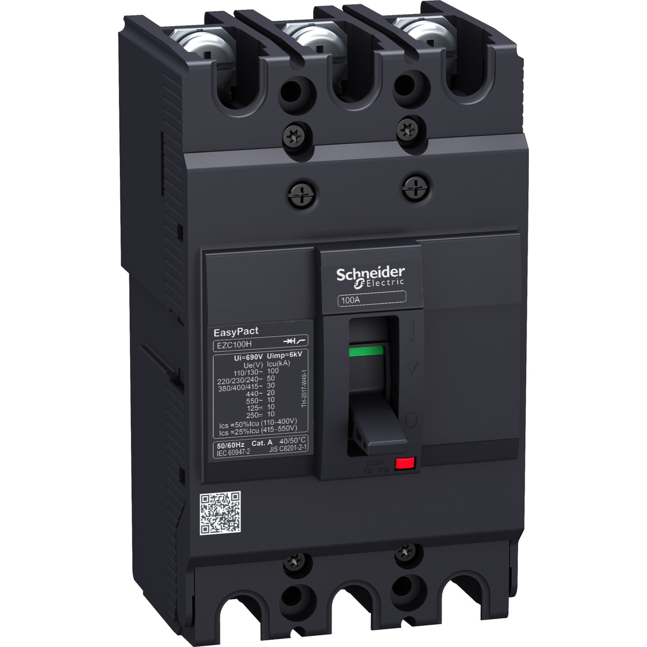 Автоматический выключатель EZC100 10kA/400V 3P 100A /EZC100F3100/