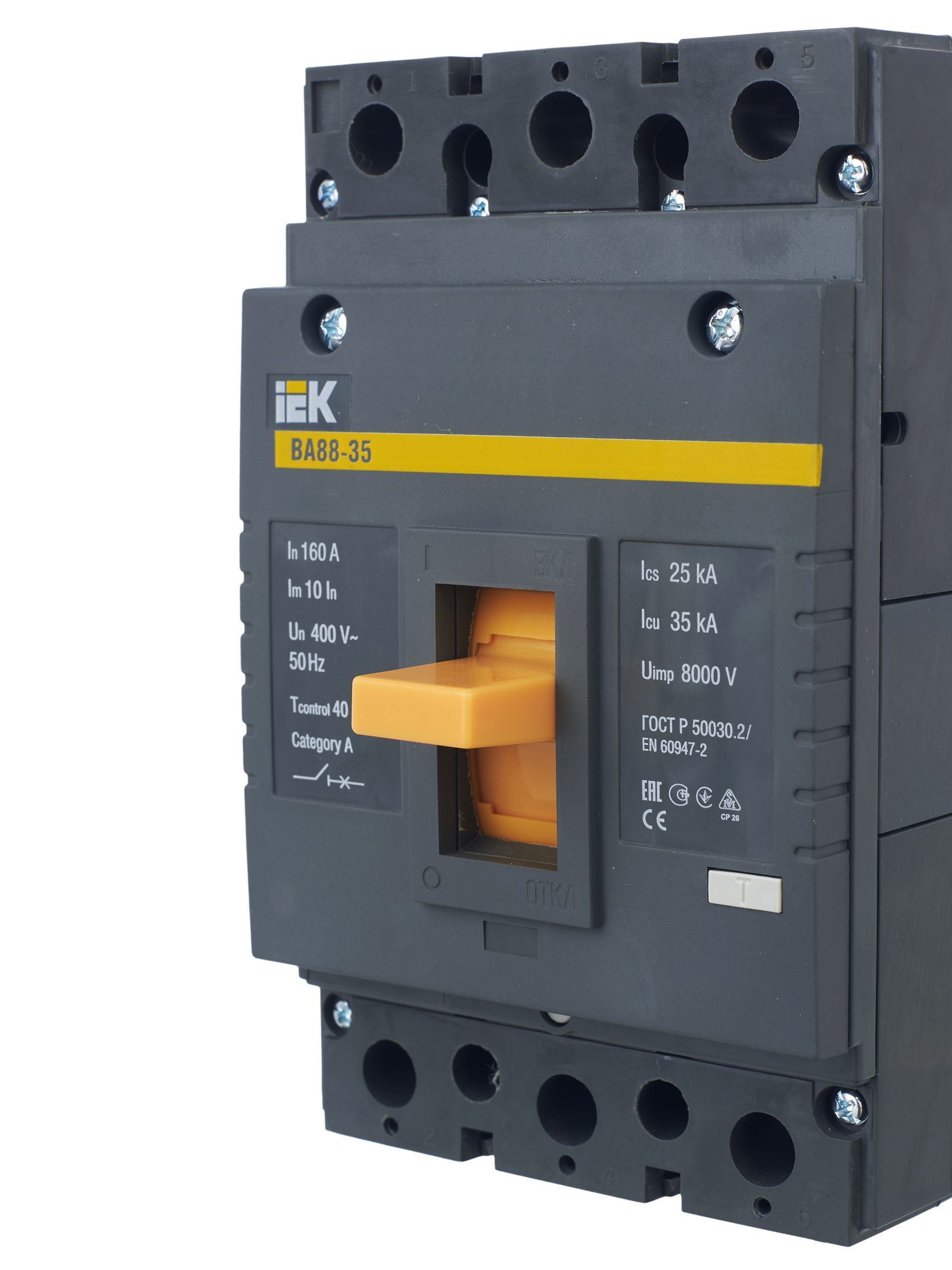 Автомат ВА 88-35 3Р 160А 35кА ИЭК