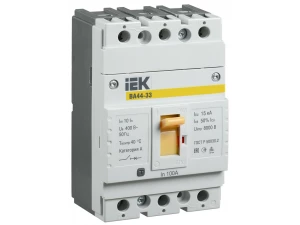 Автомат ВА 44-33 3Р 100А 15кА ИЭК