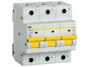 Автомат 3Р ВА 47-150 100А 15кА х-ка C  ИЭК