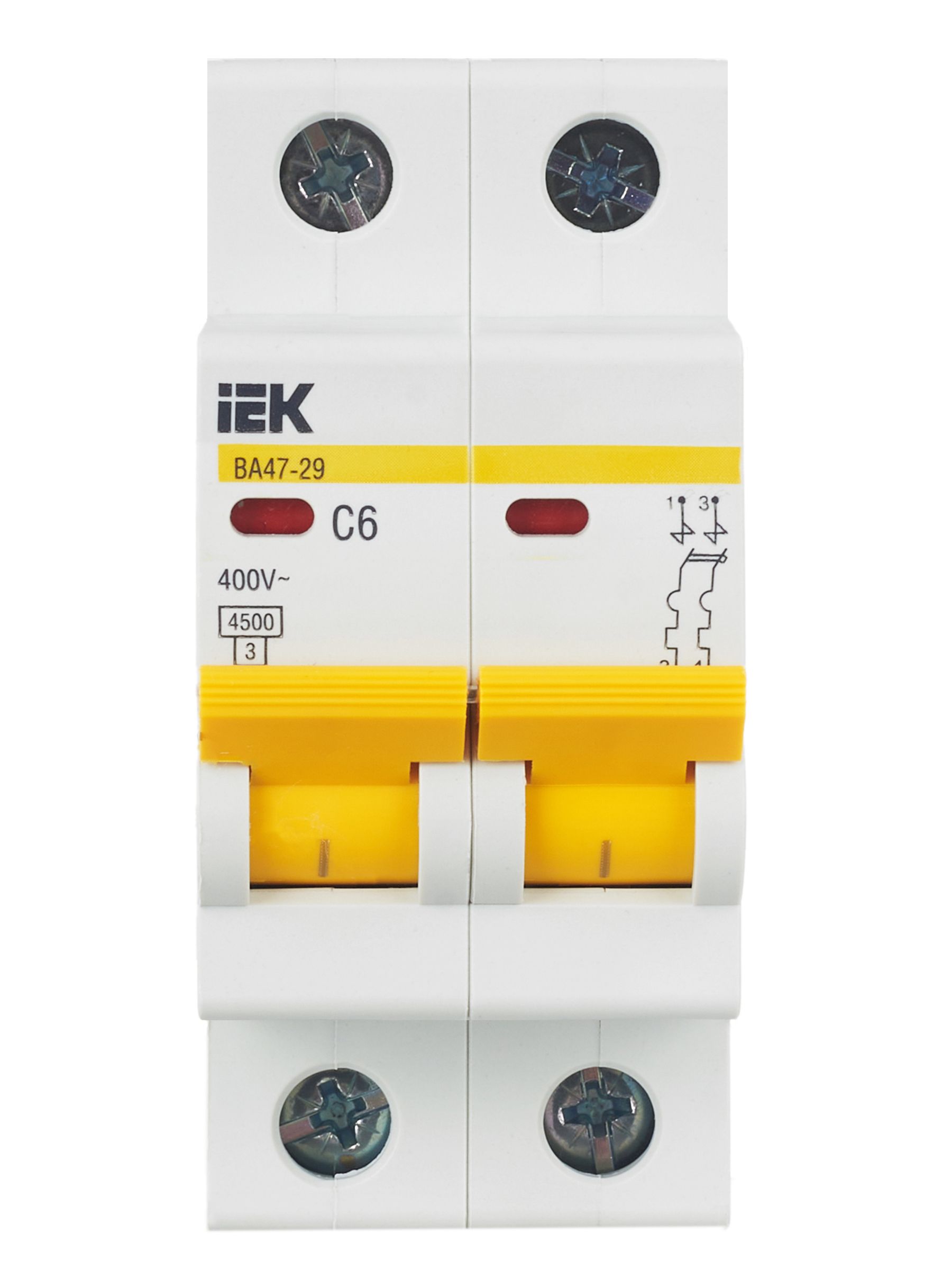 Автомат 2Р ВА 47-29 6 А ИЭК