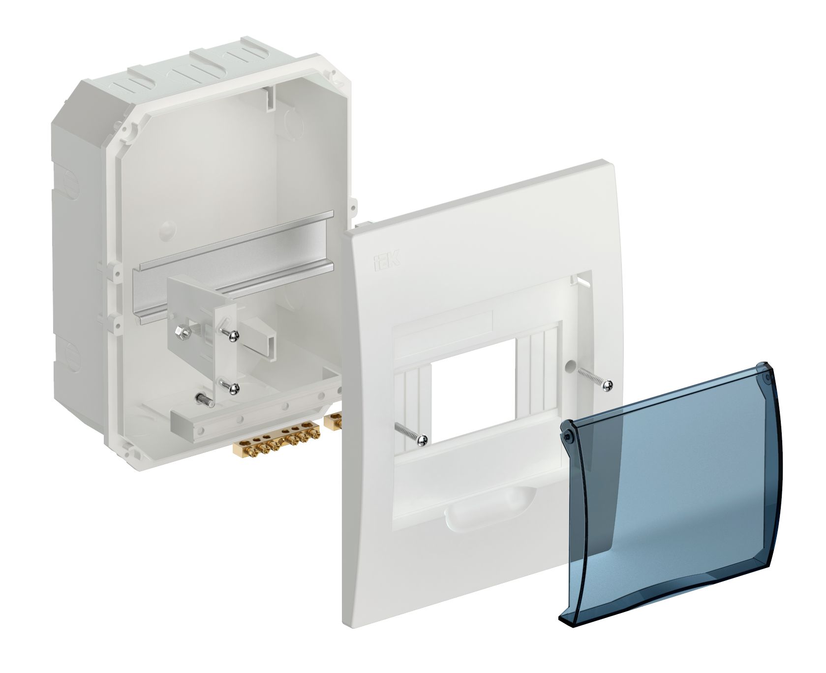 Бокс ЩРВ-П-6 модулей встраиваемый пластик IP41 ИЭК