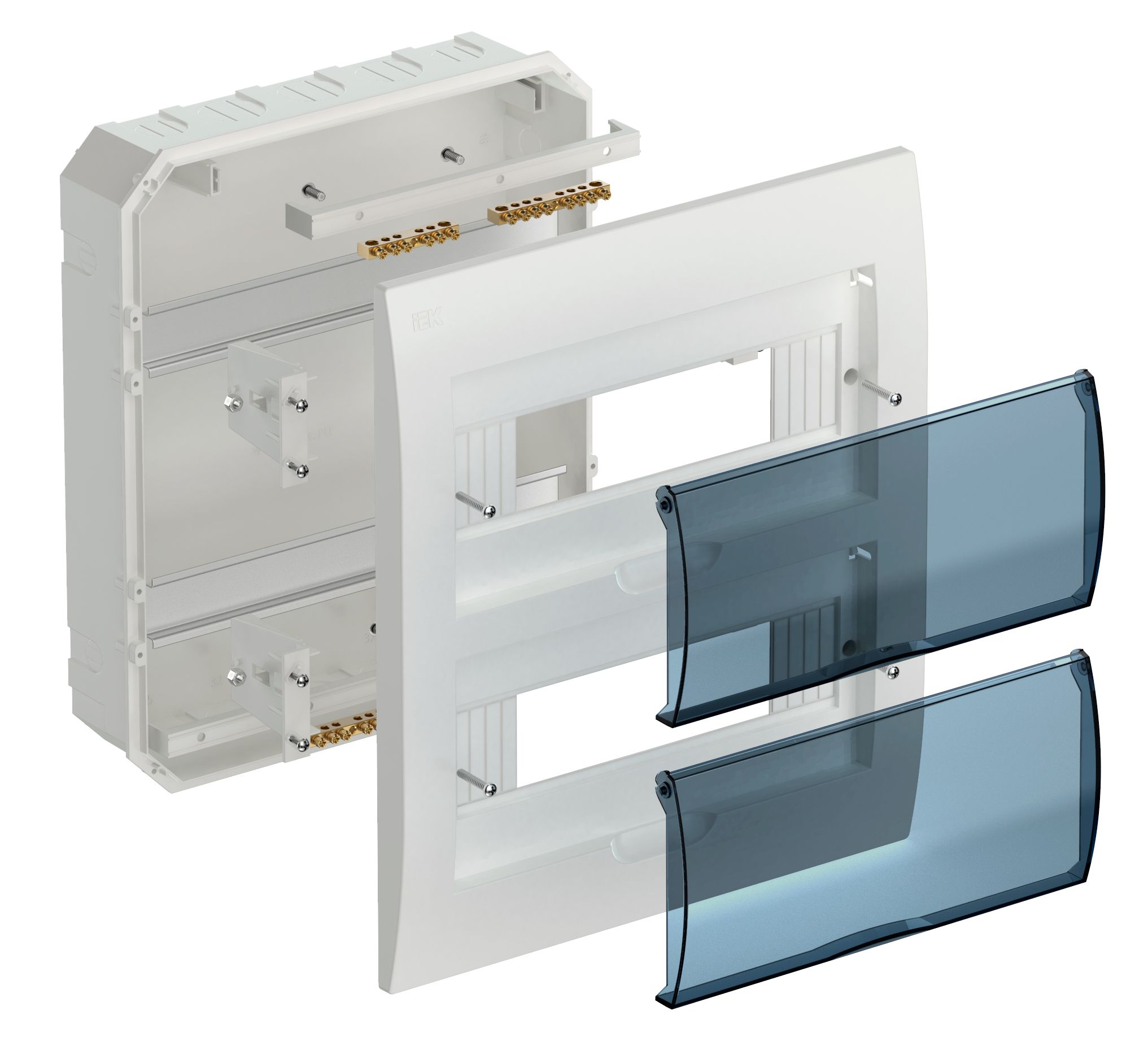 Бокс ЩРВ-П-24 модуля встраиваемый пластик IP41 ИЭК