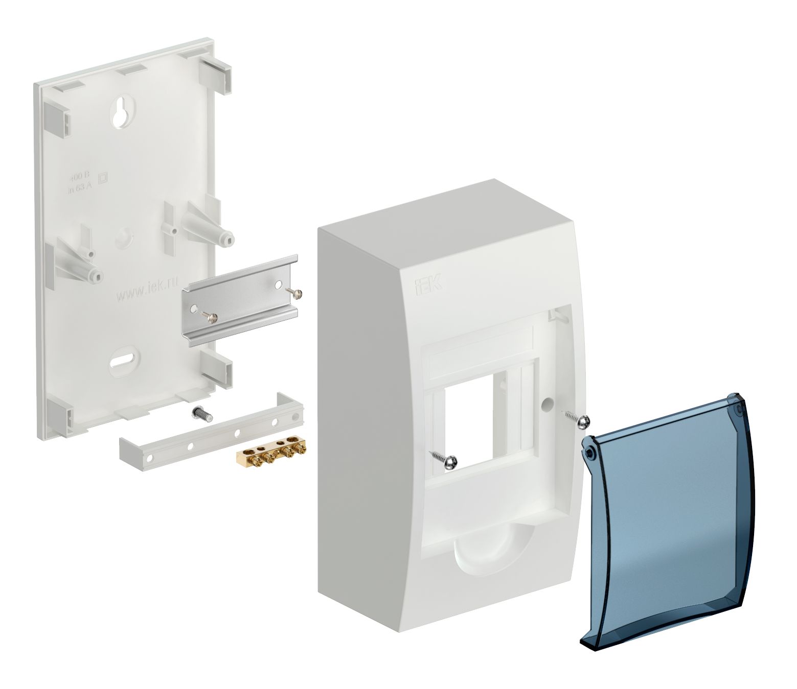 Бокс ЩРН-П-4 модуля навесной пластик IP41 ИЭК