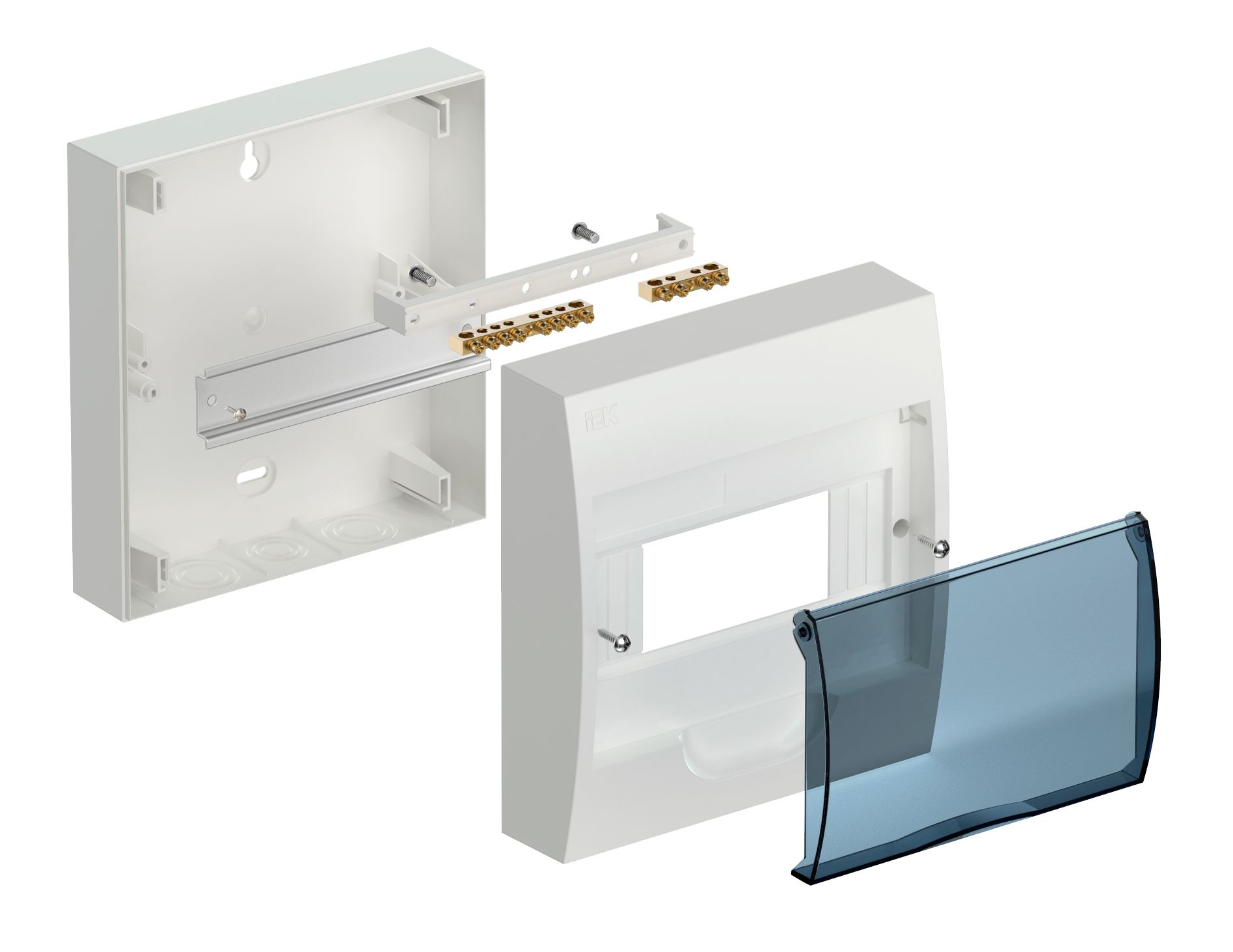 Бокс ЩРН-П-8 модулей навесной пластик IP41 ИЭК