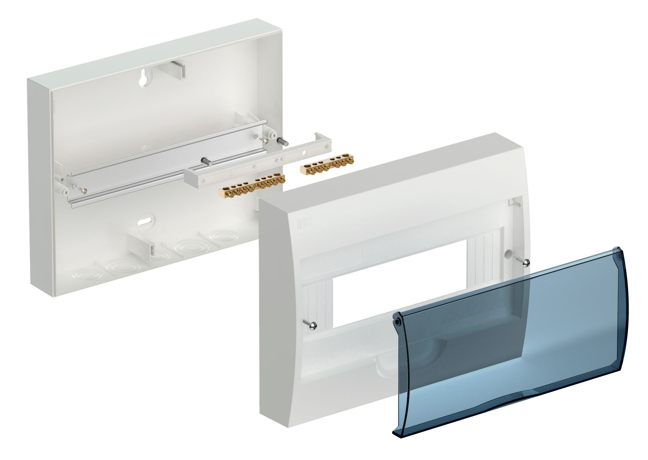 Бокс ЩРН-П-12 модулей навесн.пластик IP41 ИЭК
