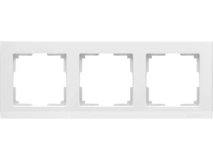 Рамка на 3 поста /WL04-Frame-03-white (белый)
