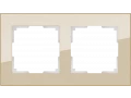 Рамка на 2 поста /WL01-Frame-02 (шампань)