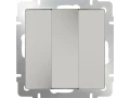 Выключатель 3-клавишный /WL03-SW-3G-ivory (слоновая кость)