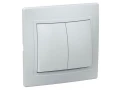 Выключатель ВС 10-2-0-КБ двухкл.10А КВАРТА (белый) ИЭК