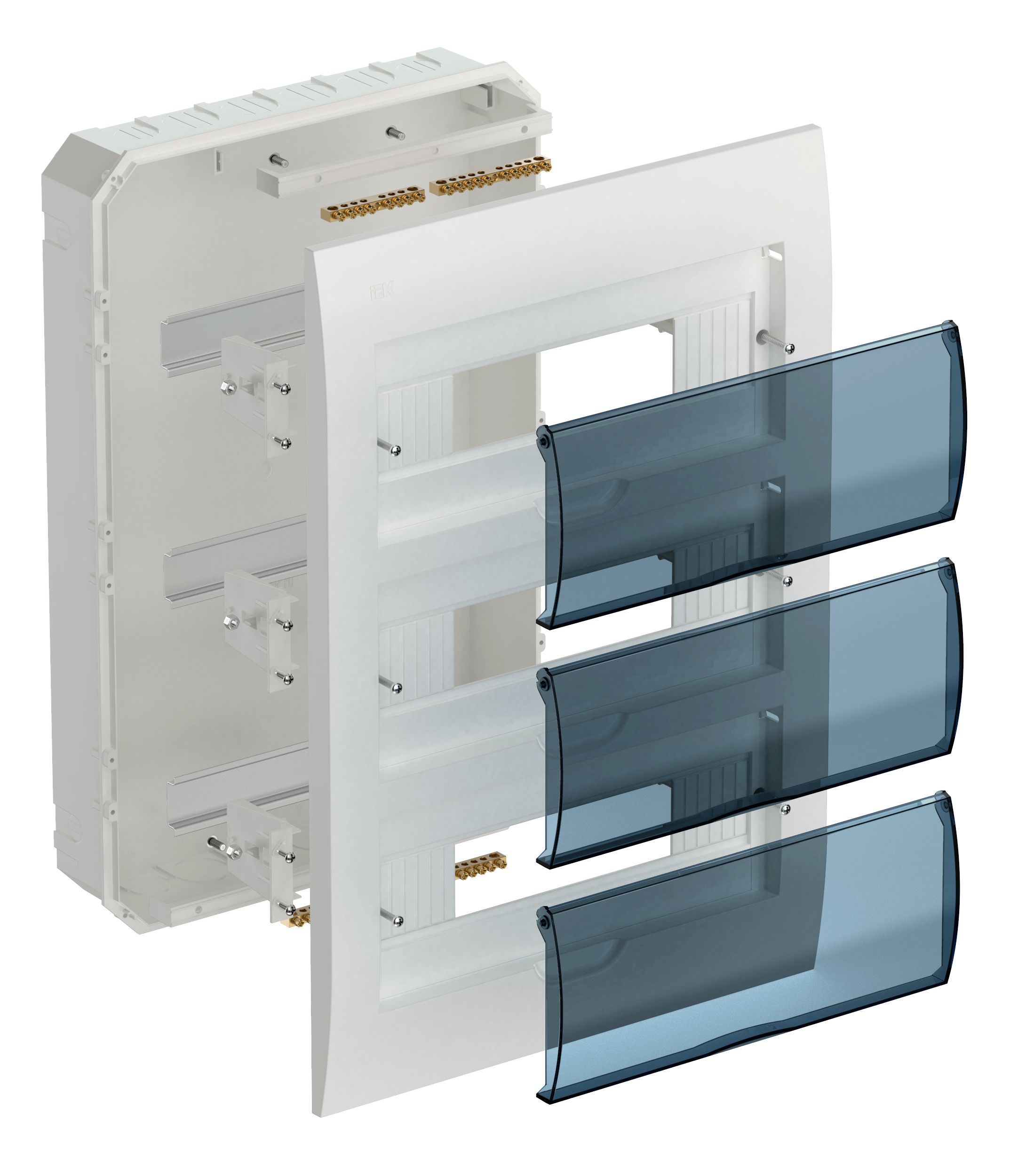 Бокс ЩРВ-П-36 модулей встраиваемый пластик IP41 ИЭК