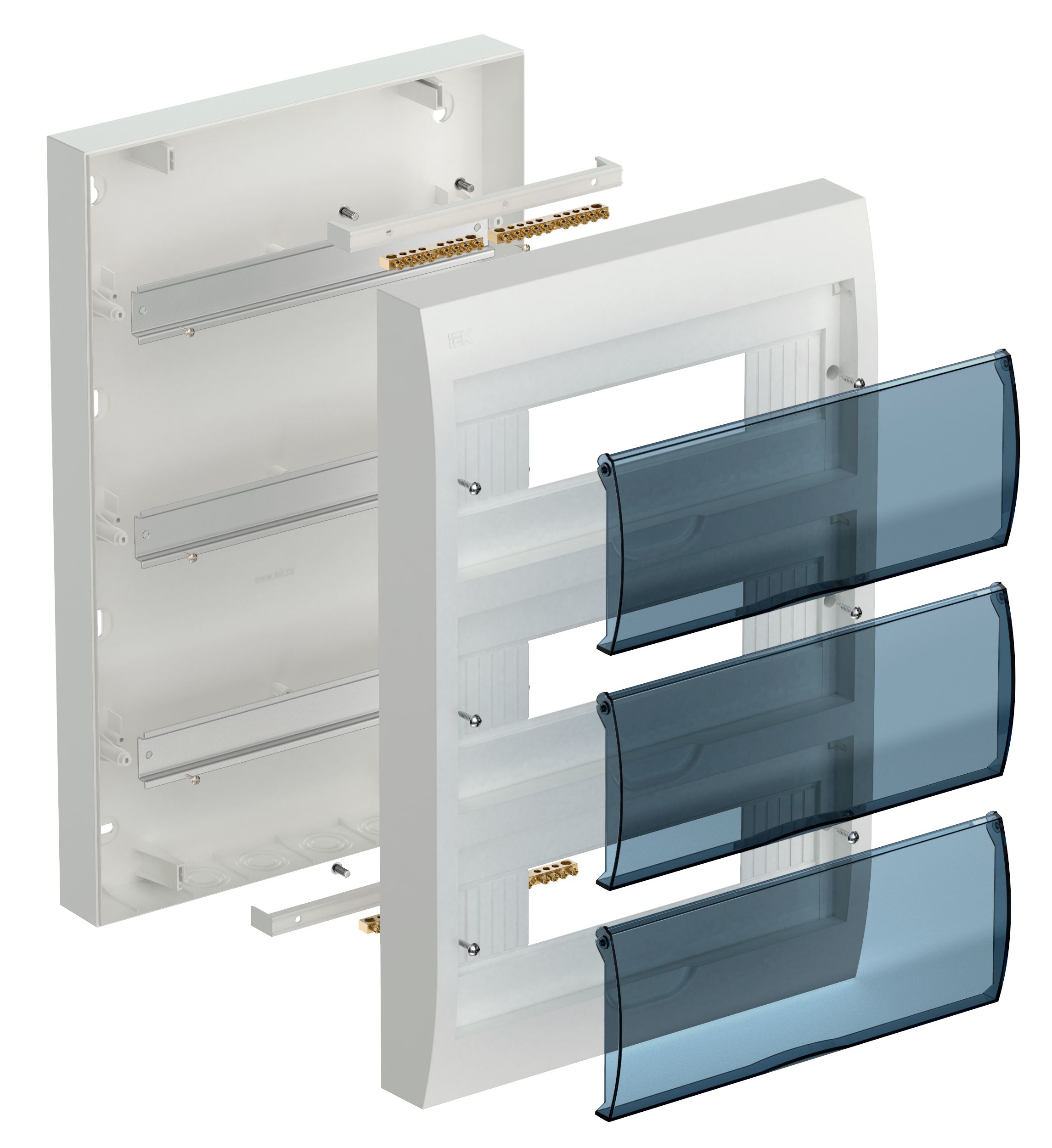 Бокс ЩРН-П-36 модулей навесной пластик IP41 ИЭК