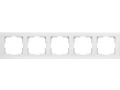 Рамка на 5 постов /WL04-Frame-05-white (белый)