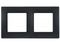 Рамка 2 места антрацит ETIKA /672582/