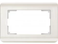 Рамка для двойной розетки /WL12-Frame-01-DBL (перламутровый)