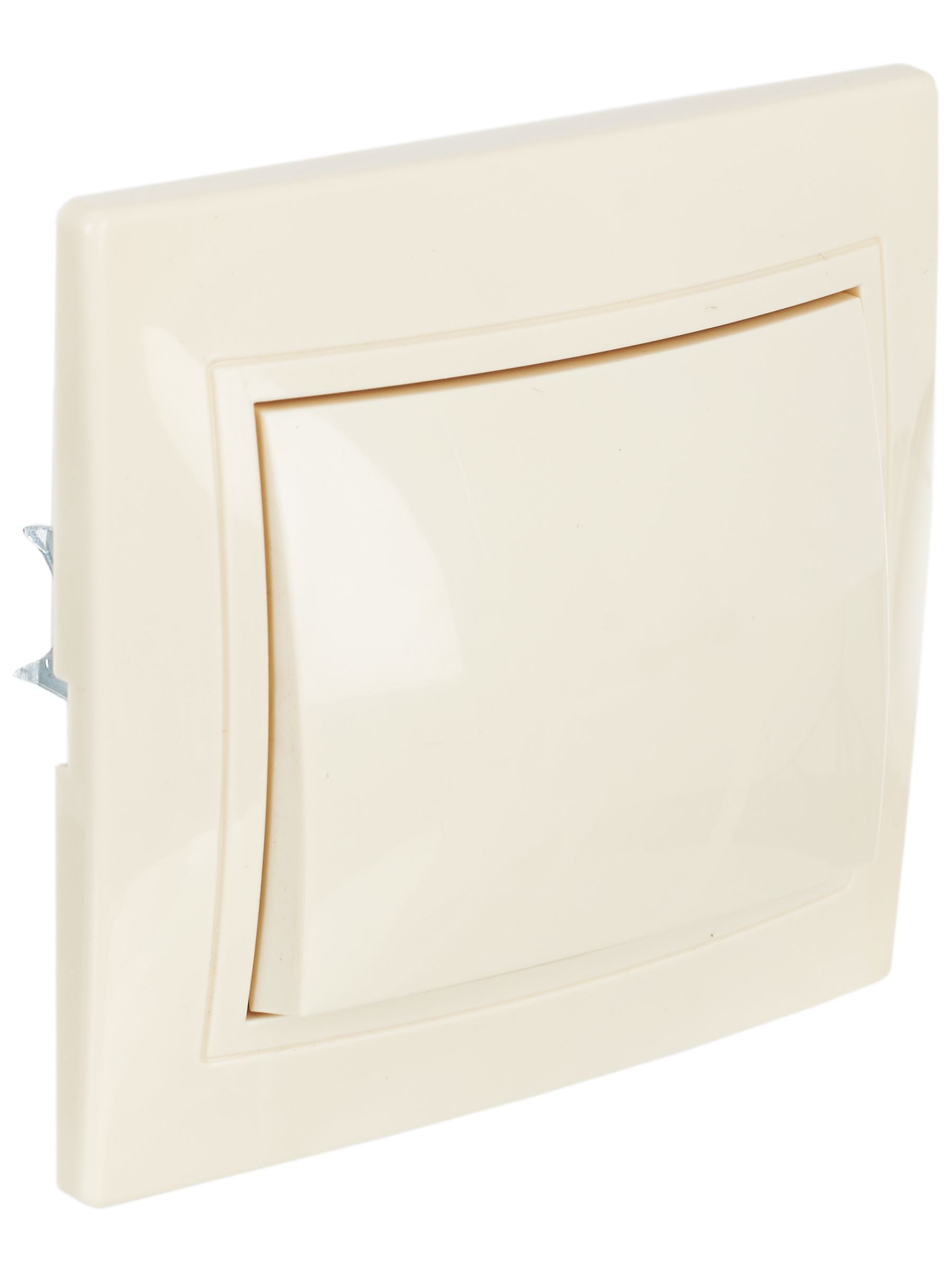 Выключатель ВС 10-1-0-ККм однокл.10А КВАРТА (кремовый) ИЭК