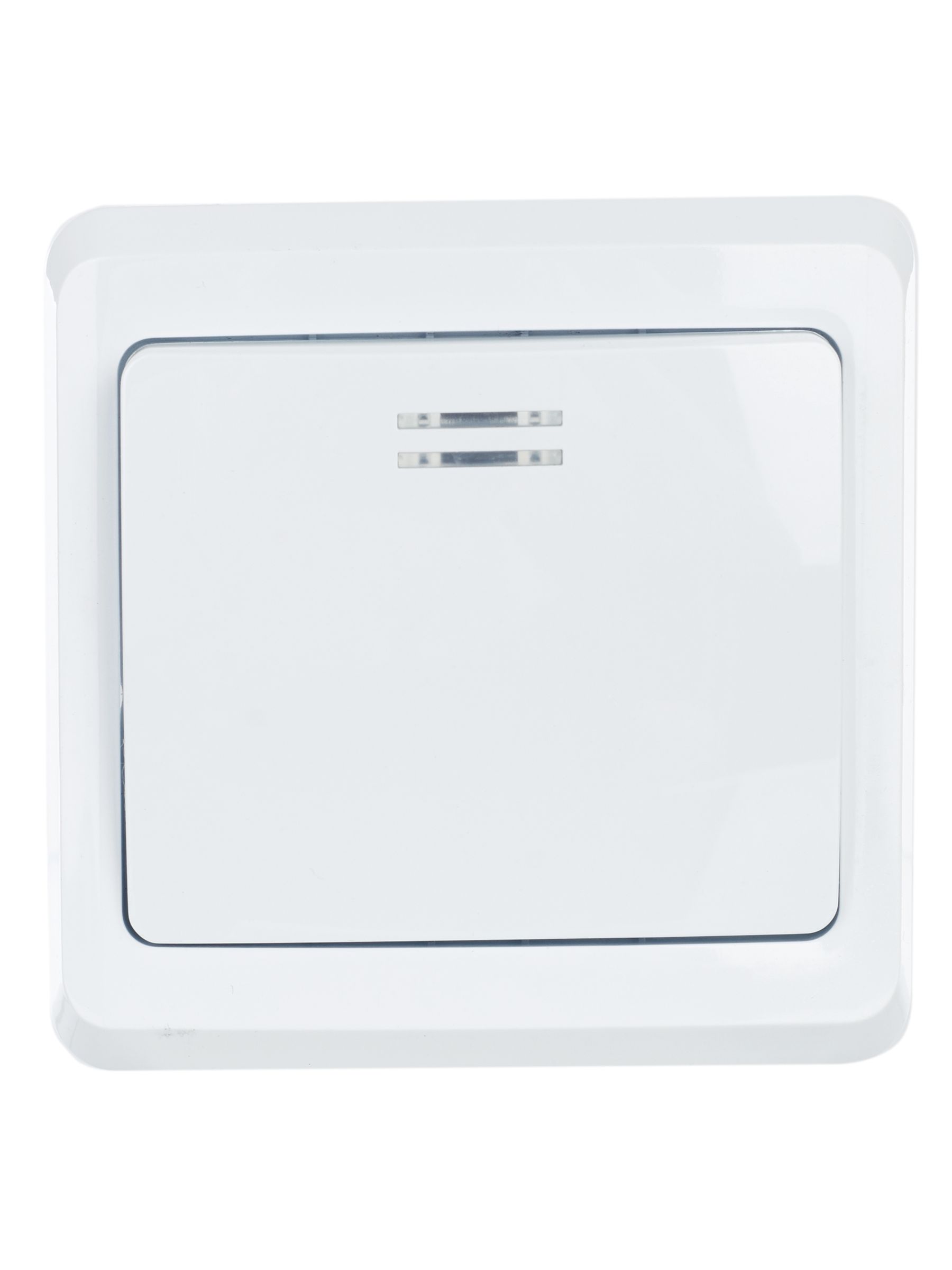 Выключатель 1-клавишный ВС 10-1-1-ВБ с индикатором 10А ВЕГА (белый) ИЭК