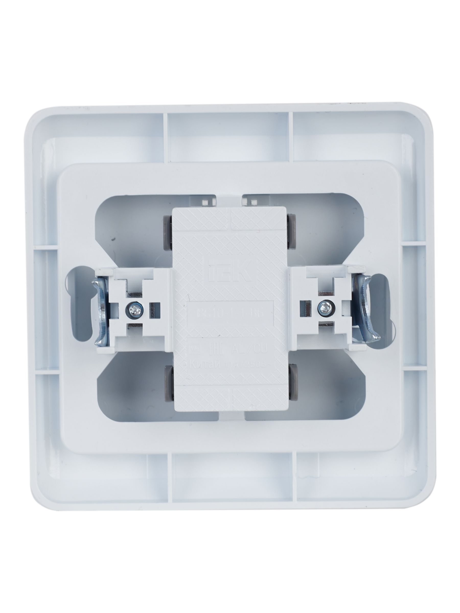 Выключатель 1-клавишный ВС 10-1-1-ВБ с индикатором 10А ВЕГА (белый) ИЭК