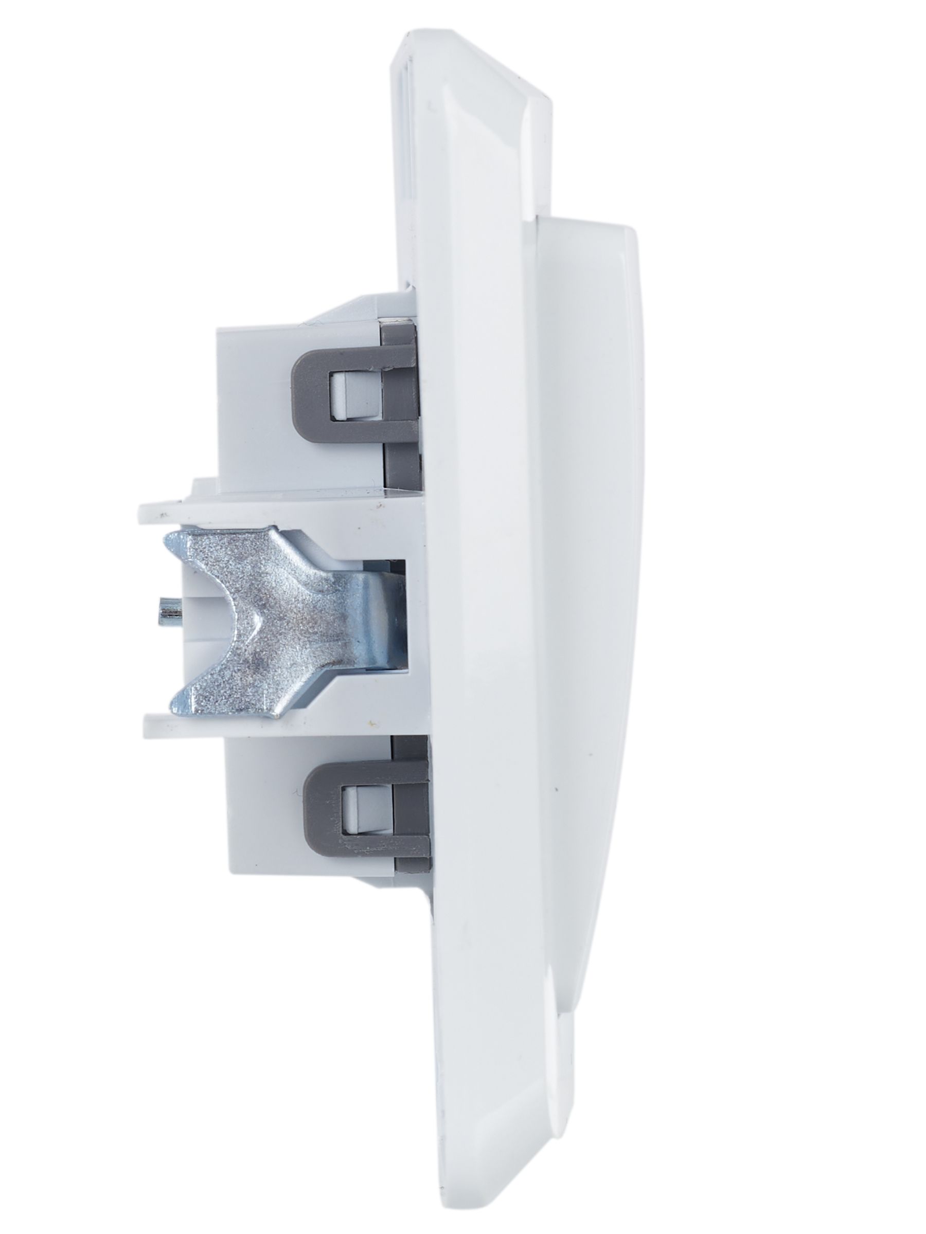 Выключатель 1-клавишный ВС 10-1-1-ВБ с индикатором 10А ВЕГА (белый) ИЭК