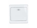 Выключатель 1-клавишный ВС 10-1-1-ВБ с индикатором 10А ВЕГА (белый) ИЭК