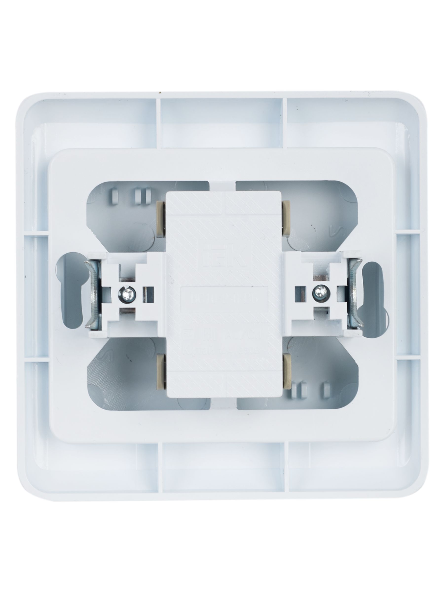 Выключатель 2-клавишный ВС10-2-0-ВБ 10А ВЕГА (белый) ИЭК