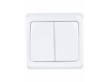 Выключатель 2-клавишный ВС10-2-0-ВБ 10А ВЕГА (белый) ИЭК
