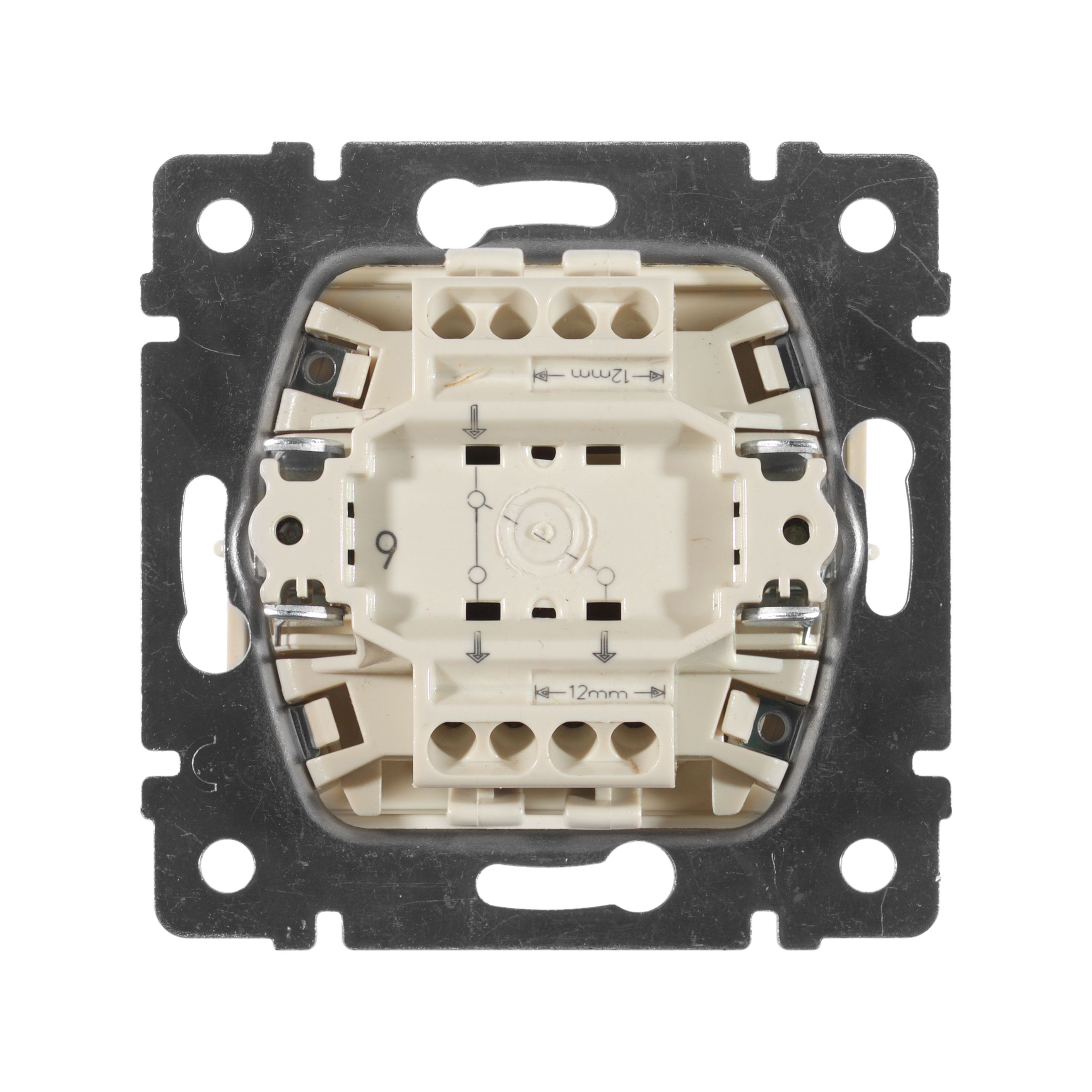 Выключатель 1-клавишный. Valena слоновая кость /774306/