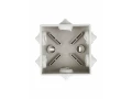 Коробка КМ41235 распаячная для открытой проводки 85х85х45 мм IP44 (RAL7035, 6 гермовводов) ИЭК