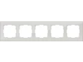 Рамка на 5 постов /WL01-Frame-05 (дымчатый, стекло)