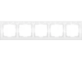 Рамка на 5 постов /WL05-Frame-05-white (белый)