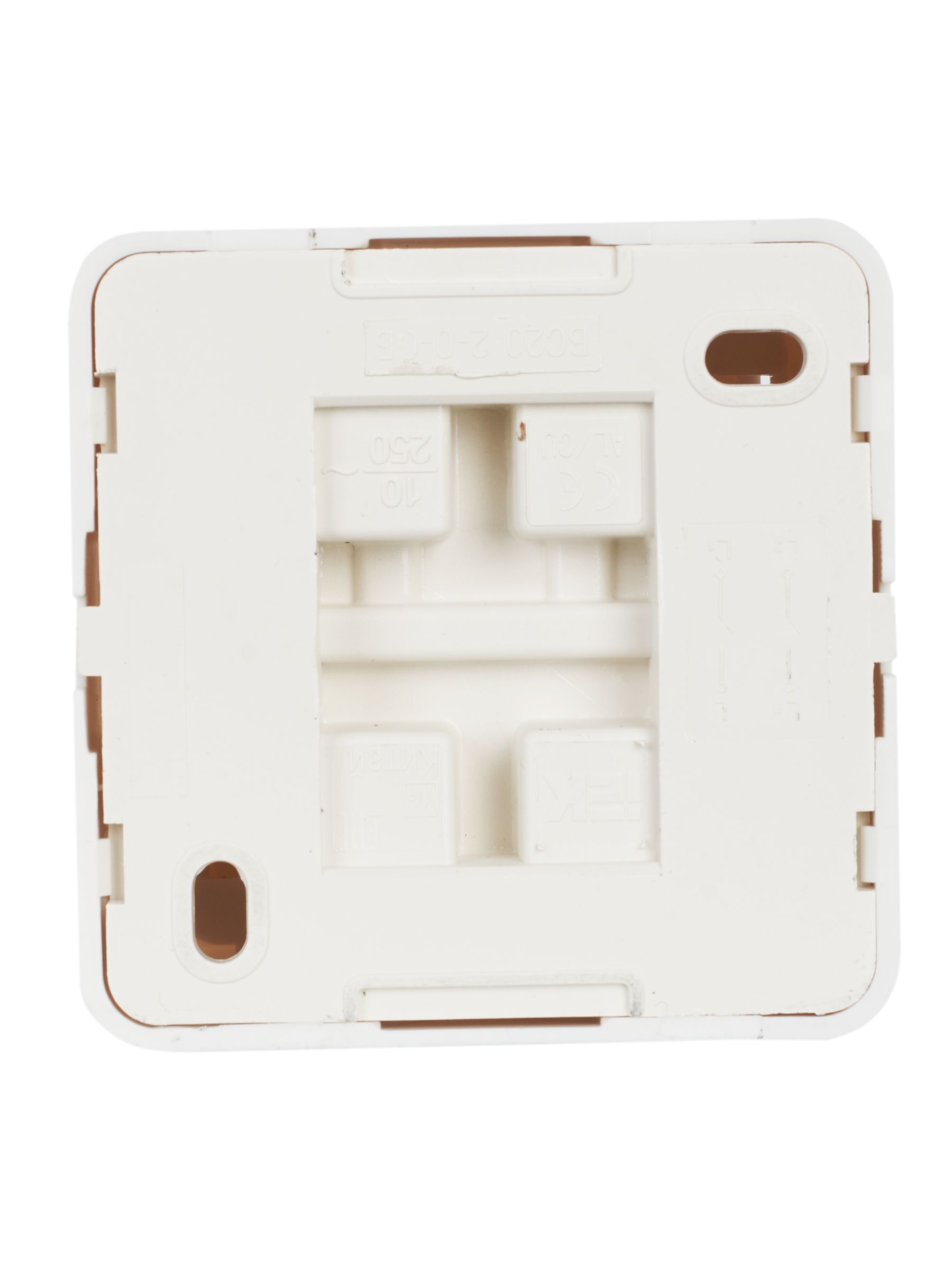 Выключатель 2-клавишный ВС20-2-0-ОБ открытой установки 10А ОКТАВА (белый) ИЭК