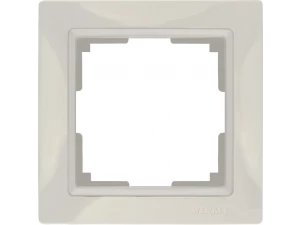 Рамка на 1 пост /WL03-Frame-01 (слоновая кость, basic)