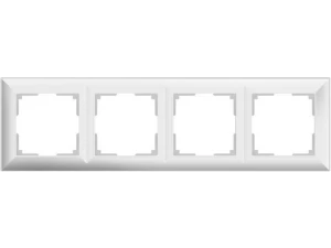 Рамка на 4 поста /WL14-Frame-04 (белый)