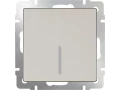 Выключатель 1-клавишный с подсветкой /WL03-SW-1G-LED (слоновая кость)