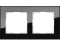 Рамка на 2 поста /WL01-Frame-02 (черный)