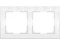 Рамка на 2 поста /WL05-Frame-02 (белый)